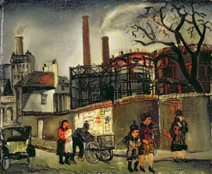 Straßenszene in Paris, 1926